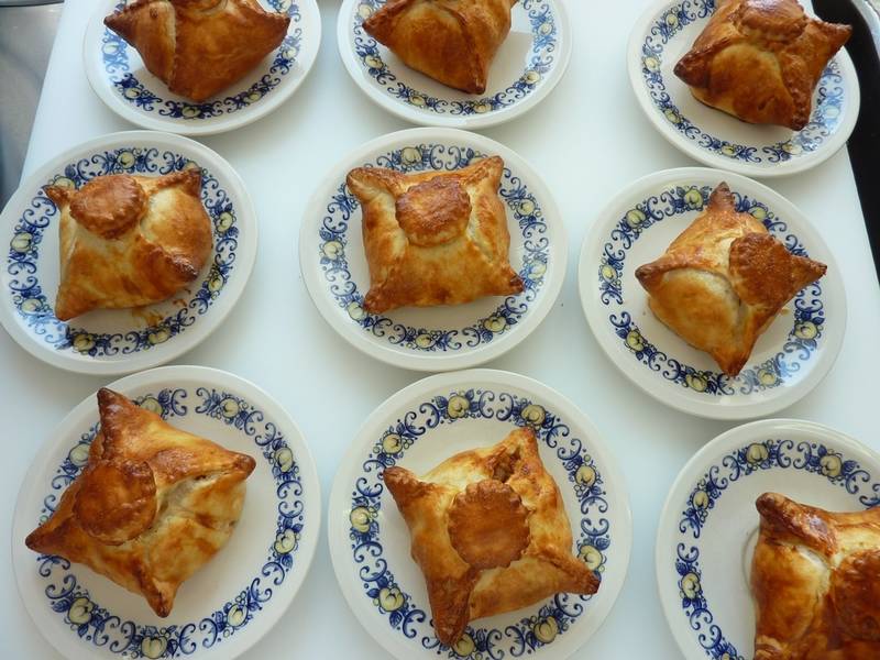 Hausgemachte Apfelkrapfen